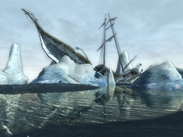The shipwreck of Arvedui in Forochel from Lord of the Rings Online